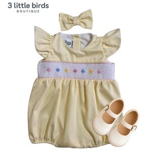 Yellow Baby romper
